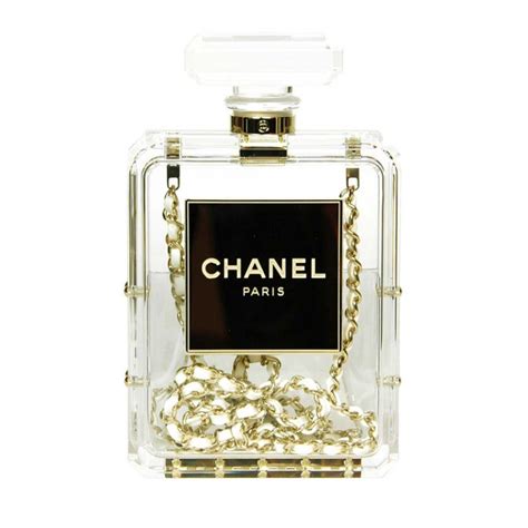 chanel plexiglass no. 5 perfume bottle bag|Chanel no 5 clutch.